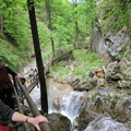 Medvědí soutěska v údolí říčky Mixnitz v Rakousku